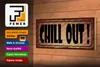 Holzschild Spruch 27x10cm Chill Out Produktbild-Vorschau 4