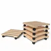 BigDean Pflanzenroller Holz 5er Set Eckig 30 cm - 120 Kg Produktbild-Vorschau 7
