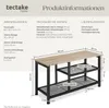 Product information and dimensions for a shoe rack. Náhled obrázku produktu