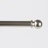 Vitragenstange Jubi Nickel silberfarbig matt 85-120cm Produktbild-Vorschau 2
