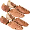 tectake® 2 Paar Schuhspanner aus Zedernholz Produktbild-Vorschau 1