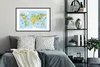 MuchoWow® MuchoWow® Gerahmtes Poster Weltkarte - Kinder - Produktbild-Vorschau 2