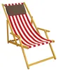Liegestuhl rot-weiß Strandliege Gartenliege Sonnenliege Produktbild-Vorschau 8