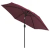 vidaXL Slunečník s kovovou tyčí Bordeaux red 300 cm - Náhled obrázku produktu 4