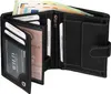 RFID echt Leder Portemonnaie Geldbörse Geldbeutel Herren Produktbild-Vorschau 6