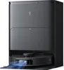 A robot vacuum cleaner and its docking station are shown against a white background. Produktbild-Vorschau
