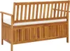 vidaXL Banc de rangement de jardin en bois d'acacia massif Voir les images du produit 14