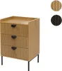 Komoda HWC-O39, szafka wysoka, 3 szuflady melamina MDF Podgląd zdjęcia produktu 8