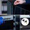 Serverschrank 19 Zoll unmontiert HMF 65700 4 HE Schwarz Produktbild-Vorschau