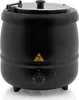 A black electric soup kettle on a white background. Produktbild-Vorschau