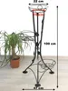DanDiBo Blumentreppe Metall Schwarz 100 cm Blumenständer Produktbild-Vorschau 2