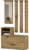 Garderobe - Eiche Artisan - 90 x 30 x 160 cm - Modern V-1 Produktbild-Vorschau 1