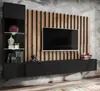 Wohnwand "Pearl" in schwarz und Artisan Eiche Schrankwand Produktbild-Vorschau 5
