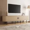 Merax TV skrinka eliptického tvaru s posuvnými dverami, TV Náhľad obrázku produktu 8