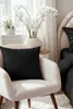 Satin Kissenbezug 100% Baumwolle 40X40 Schwarz Produktbild-Vorschau 2