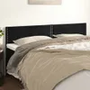 The Living Store Kopfteile 2 Stk. Schwarz 80x5x78/88 cm Produktbild-Vorschau 1
