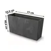 Květinový truhlík s vložkou na rostliny Plast 77x40 cm Náhled obrázku produktu 3