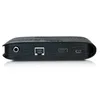 The back view of a black satellite receiver and media player. Náhled obrázku produktu