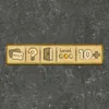 A graphic representation of a game or puzzle element, possibly a progress bar or indicator, presented on a textured dark background. Podgląd zdjęcia produktu
