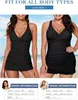 Dámské retro tankini plavky s efektem kontroly bříška - Náhled obrázku produktu 6