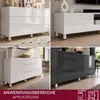 HOOZ® Möbelfüße Edelstahl Weiß Matt 200 mm 8er Set Produktbild-Vorschau 2