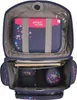 An open school backpack showing its contents, including a pencil case and notebooks. Anteprima dell’immagine prodotto