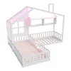 Flieks Kinderbett Hausbett 90x200cm / 140x70cm mit Fenster, Produktbild-Vorschau 8