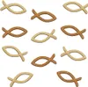 Oblique Unique 18 Holz Fische Mix Streudeko Taufe Kommunion Produktbild-Vorschau 1