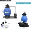 Wiltec Sandfilteranlage 550 W mit 38l Filtertank und Produktbild-Vorschau 8