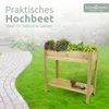 holz4home® Hochbeet inkl. Vlies-, Einlegevlies Naturholz Produktbild-Vorschau 2