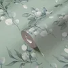 Florale Aquarell-Tapete Salbeigrün Silber Grau – Produktbild-Vorschau 1