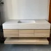 Wandhängendes Waschbecken-Set - Sinterstein - Travertine Produktbild-Vorschau 13