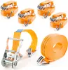 4x Spanngurte mit Ratsche und Haken 2000kg 6m 2t Zurrgurte Produktbild-Vorschau 1