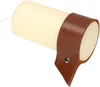 ABRATO Stumpenkerze 70x150mm Creme mit Ledergriff Produktbild-Vorschau 5
