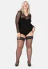 Bellivalini Damen halterlose Strümpfe mit Spitze Plus Size Produktbild-Vorschau 4