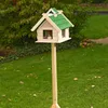 Vogelhaus Weiß Vogelfutterhaus aus Holz Vogelvilla Vögel Produktbild-Vorschau 2