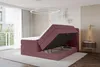 ALTDECOR Boxspringbett - NINA KING - 180x200 Altrosa Produktbild-Vorschau 3