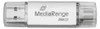 MediaRange USB-Stick 3.2 Gen 1 USB-A und USB-C,256GB silber Voir les images du produit 1