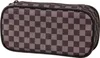 A checkerboard patterned pencil case is shown against a white background. Produktbild-Vorschau