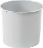 A plain, light gray cylindrical pot with a slightly flared rim, shown against a white background. Podgląd zdjęcia produktu