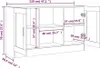 A diagram showing the dimensions of a sideboard. Podgląd zdjęcia produktu