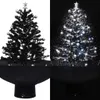 vidaXL Kunstkerstboom met parapluvoet, zwart, 75 cm, PVC Productafbeelding-voorbeeld 2