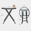 Glas-Gartentisch klappbar, Esstisch aus gehärtetem Glas, Produktbild-Vorschau 5