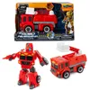 Transformierbarer Roboter Feuerwehrauto Lastwagen LKW Produktbild-Vorschau 2