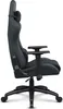 A side view of a black gaming chair on a white background. Produktbild-Vorschau
