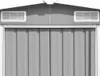 vidaXL Abri de jardin 257x298x178 cm Métal Gris Voir les images du produit 16