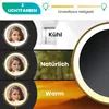 Schminkspiegel - Stehend - Wiederaufladbar - Gold - Produktbild-Vorschau 3