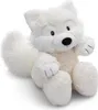 A white plush arctic fox toy is sitting on a white background. Anteprima dell’immagine prodotto
