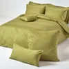 HOMESCAPES Kopfkissenbezug Fadendichte 1000 Olivgrün, 50 x Produktbild-Vorschau 5
