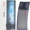 Kenzo Homme Sport Herrenduft mit Flakon und Box. Der rote "SPORT"-Schriftzug auf der Flasche kontrastiert mit dem großen Design auf der Verpackung Produktbild-Vorschau